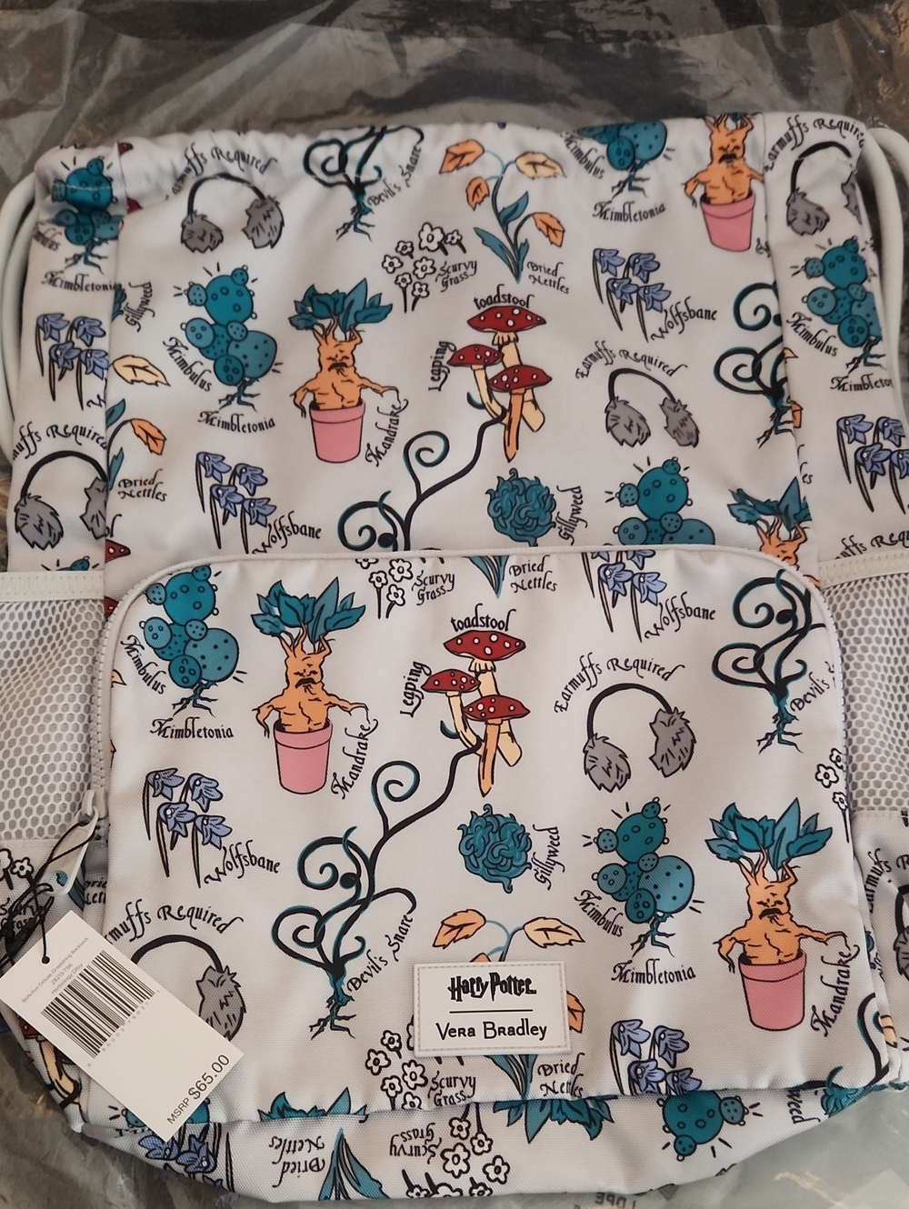 Vera Bradley Harry Potter String Bag